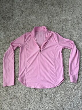 DSG Pink Quarter-Zip Pullover Long Sleeve Top